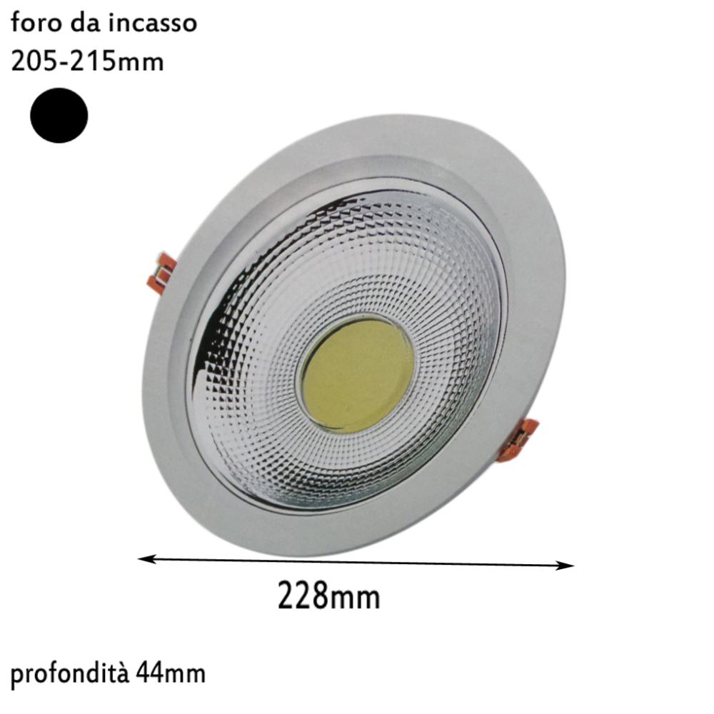 BES-15806 - Faretti da Incasso - beselettronica - FARETTO LED PRISMA FARO  COLOR LAMPADA W WATT INCASSO MOLLA POWER PRYSM